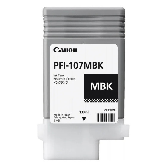 Cartouche d'encre Canon PFI-107 mbk noir mat - Canon d'origine (6704B001AA)