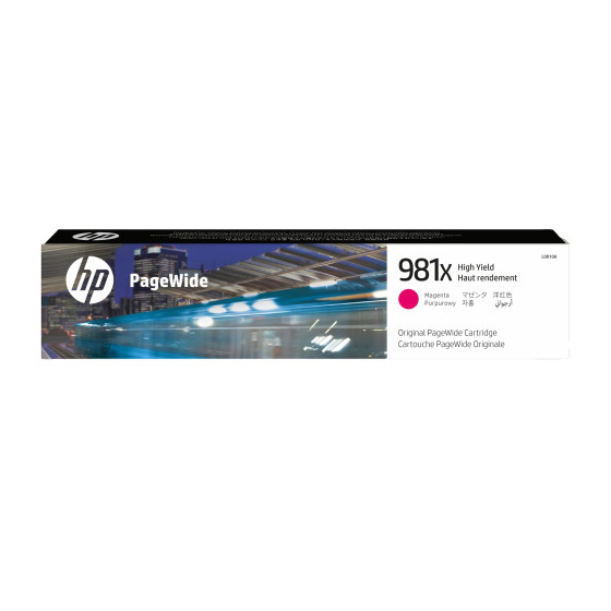 Cartouche HP 981X magenta - PageWide grande capacité HP d'origine (L0R10A)