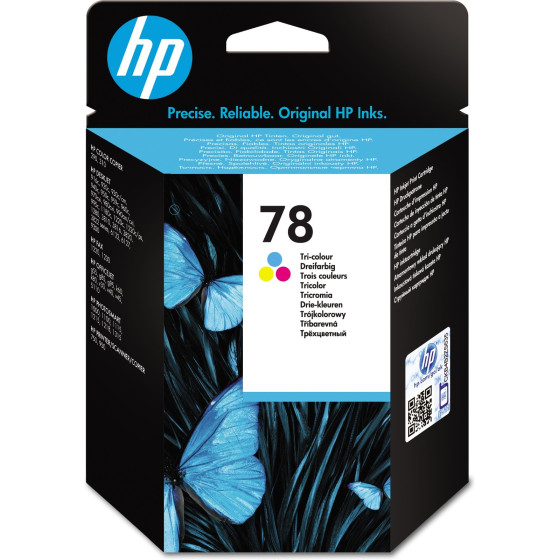 Cartouche d'encre HP 78 trois couleurs - HP d'origine (C6578D)