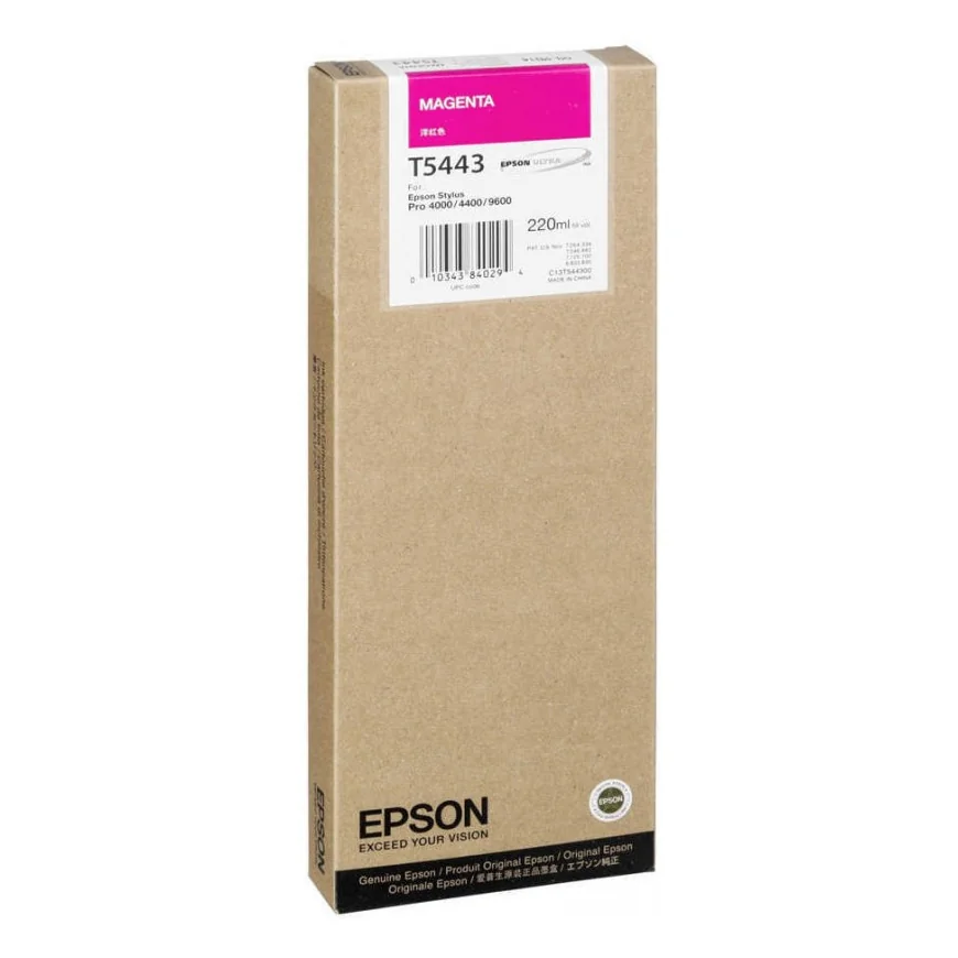 EPSON T5443 ENCRE PIGMENT MAGENTA SP 4000/4400/7600/9600 (220ML) (C13T544300)