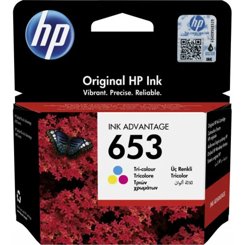HP 653 COULEUR - CARTOUCHE D'ENCRE HP D'ORIGINE INK ADVANTAGE (3YM74AE) - Cartouches - Rightech - le bon choix