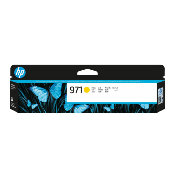 Cartouche d'encre HP 971 jaune - HP d'origine (CN624AE)