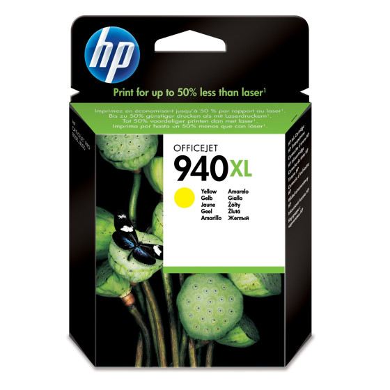 Cartouche d'encre HP 940XL jaune - grande capacité HP d'origine (C4909AE)