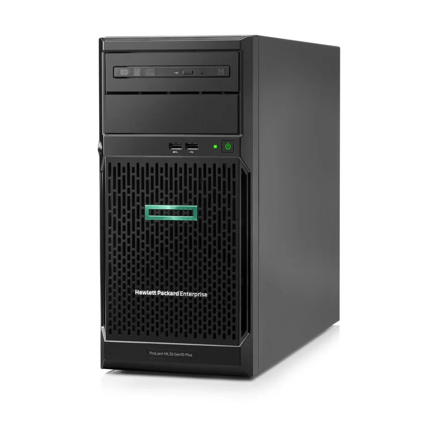 Serveur HPE ProLiant ML30 GEN10 Plus E-2124 2.8 GHZ, 4 cœurs monoprocesseur 16 go-u, 4 disques, alimentation 350 W (P44718-421)