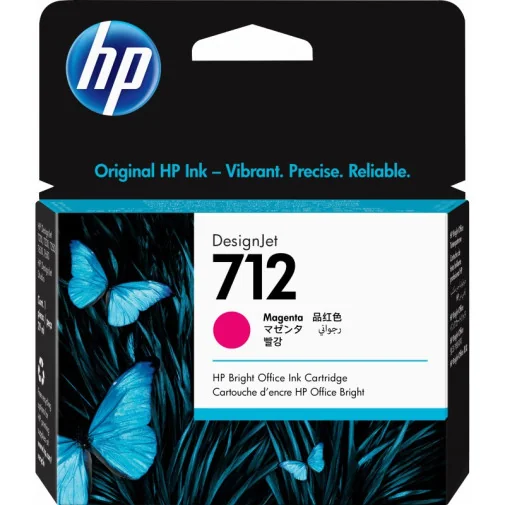 HP 712 MAGENTA - CARTOUCHE D'ENCRE HP D'ORIGINE (3ED68A) - Cartouches - Rightech - le bon choix