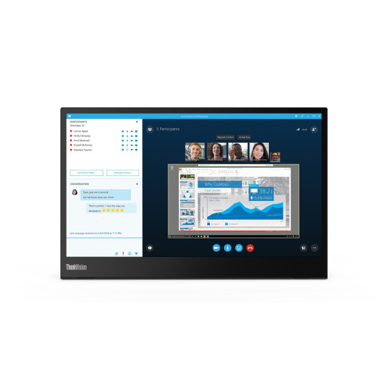 Écran portable Full HD 14" Lenovo ThinkVision M14 (61DDUAT6EU)