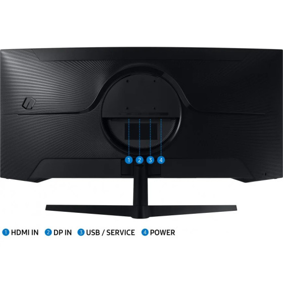 Écran incurvé Samsung Odyssey G5 34 " Ultra WQHD G5 165 HZ - courbure 1000R - temps réponse 1MS (LC34G55TWWMXZN)