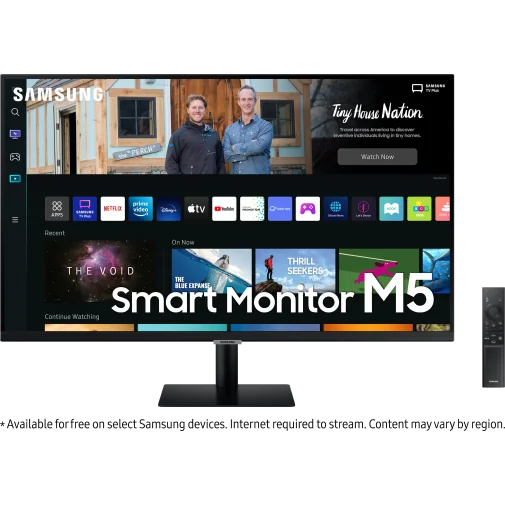 ÉCRAN PLAT 27" SAMSUNG M5 AVEC EXPÉRIENCE SMART TV (LS27BM500EMXZN) - Ecrans de PC - Rightech - le bon choix