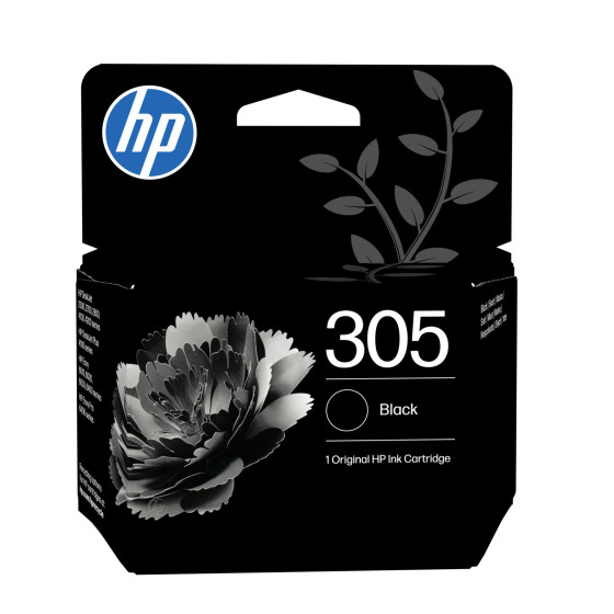 Cartouche d'encre HP 305 noir - HP d'origine (3YM61AE)