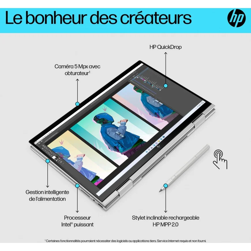 PC portable convertible HP Envy X360 15-EW0002NK (6D6Y1EA)