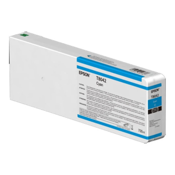 Cartouche d'encre Epson T8042 cyan - Epson ultrachrome hdx/hd 700ML (C13T804200)