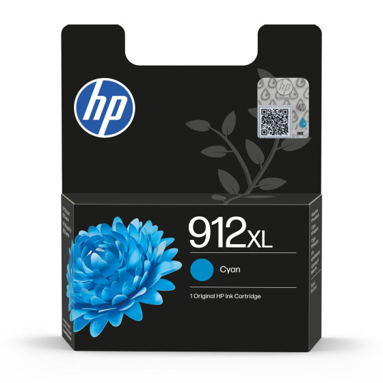 Cartouche d'encre HP 912XL cyan - grande capacité HP d'origine (3YL81AE)