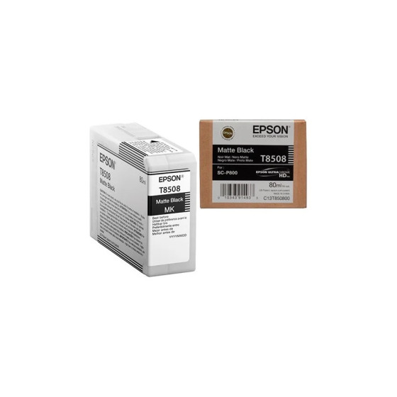 Cartouche d'encre Epson T8508 noir mat - Epson d'origine (C13T850800)
