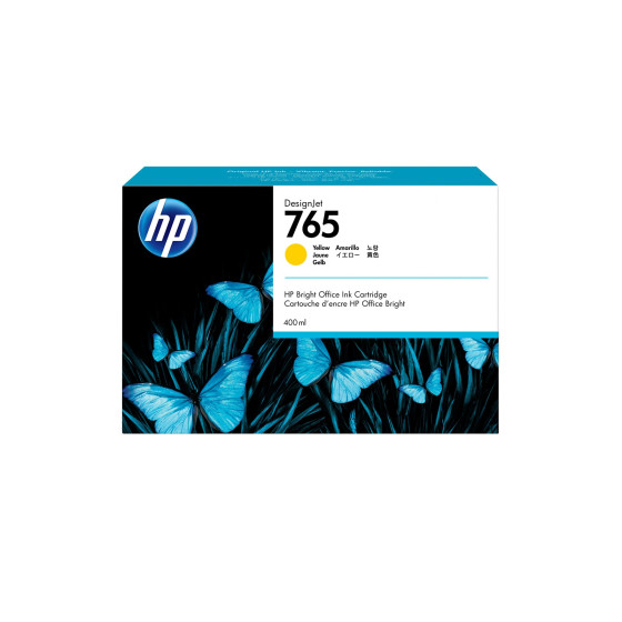 Cartouche d'encre HP 765 jaune - HP d'origine (F9J50A)