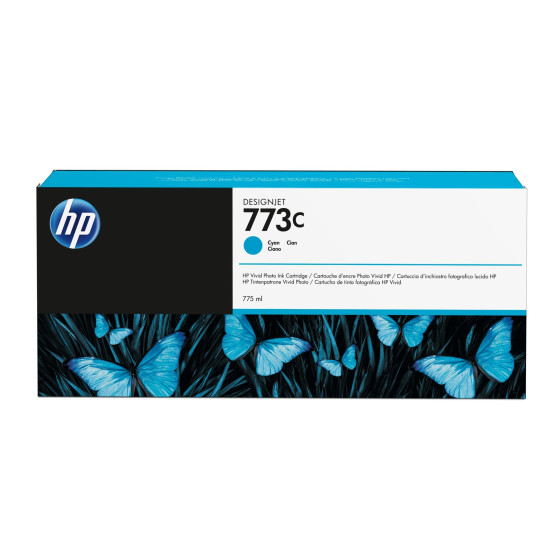 Cartouche d'encre HP 773C cyan - HP d'origine (C1Q42A) .