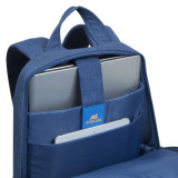 Sac à DOS bleu en toile pour ordinateurs portables 15.6" (7560BLUE)