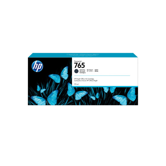 Cartouche d'encre HP 765 gris foncé - HP d'origine (F9J54A)