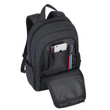 Sac à DOS noir en toile pour ordinateurs portables 15.6" (7560BLACK)