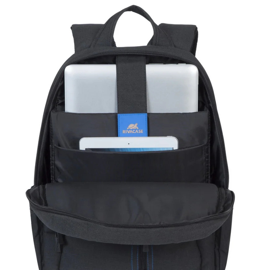 Sac à DOS noir en toile pour ordinateurs portables 15.6" (7560BLACK)