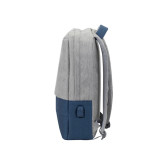 Sac à DOS Rivacase prater 7562 gris/bleu foncé anti-vol pour ordinateurs portables 15,6" (7562)