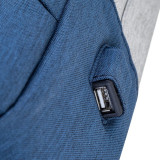 Sac à DOS Rivacase prater 7562 gris/bleu foncé anti-vol pour ordinateurs portables 15,6" (7562)