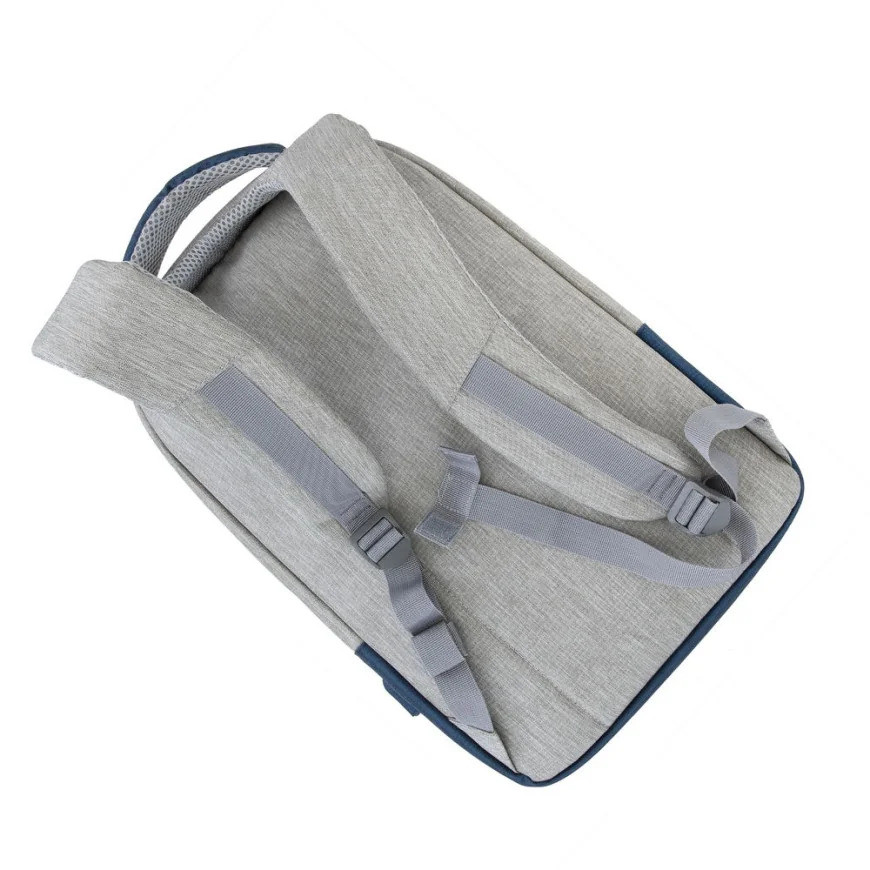Sac à DOS Rivacase prater 7562 gris/bleu foncé anti-vol pour ordinateurs portables 15,6" (7562)