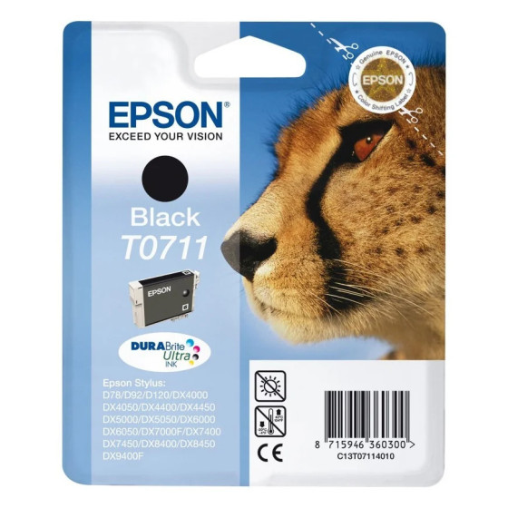 Cartouche Epson guépard - encre durabrite Ultra N (C13T07114011)