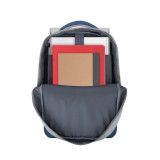 Sac à DOS Rivacase prater 7562 gris/bleu foncé anti-vol pour ordinateurs portables 15,6" (7562)