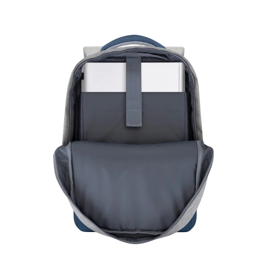Sac à DOS Rivacase prater 7562 gris/bleu foncé anti-vol pour ordinateurs portables 15,6" (7562)