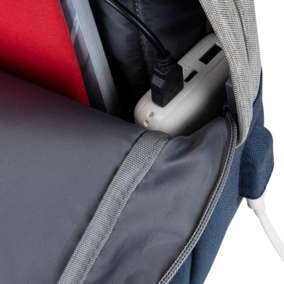 Sac à DOS Rivacase prater 7562 gris/bleu foncé anti-vol pour ordinateurs portables 15,6" (7562)