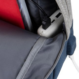 Sac à DOS Rivacase prater 7562 gris/bleu foncé anti-vol pour ordinateurs portables 15,6" (7562)