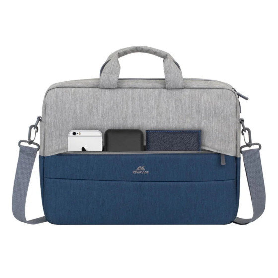 Sacoche Rivacase prater 7532 gris/bleu foncé pour ordinateurs portables 15,6" (7532)