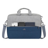 Sacoche Rivacase prater 7532 gris/bleu foncé pour ordinateurs portables 15,6" (7532)