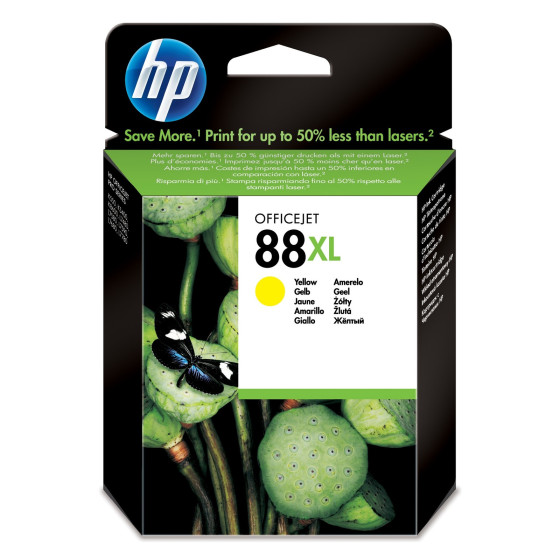 Cartouche d'encre HP 88XL jaune - grande capacité HP d'origine (C9393AE)
