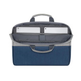 Sacoche Rivacase prater 7532 gris/bleu foncé pour ordinateurs portables 15,6" (7532)