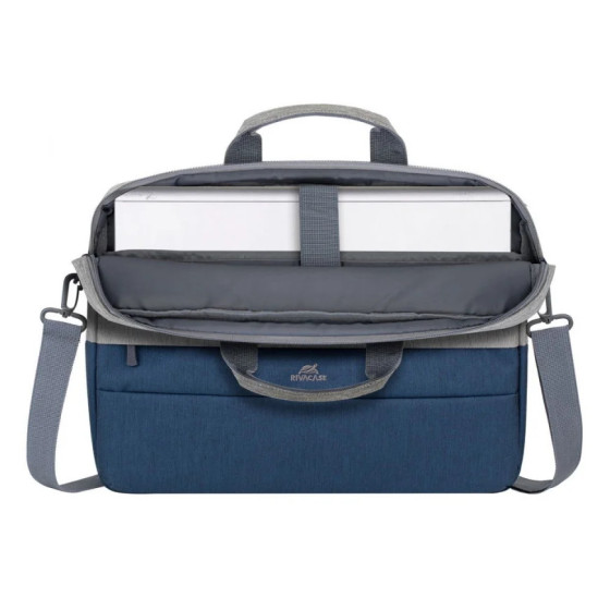 Sacoche Rivacase prater 7532 gris/bleu foncé pour ordinateurs portables 15,6" (7532)