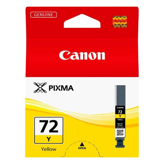Cartouche d'encre Canon PGI-72Y jaune - Canon d'origine (6406B001AA)