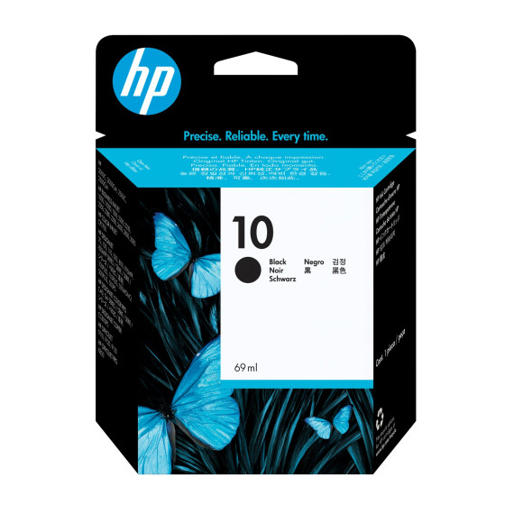 Cartouche d'encre HP 10 noir - HP d'origine (C4844A)