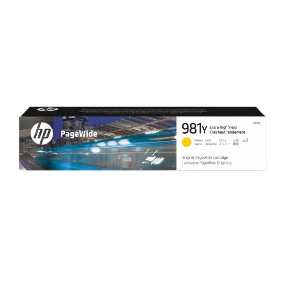 Cartouche HP 981Y jaune - PageWide très haut rendement HP d'origine (L0R15A)
