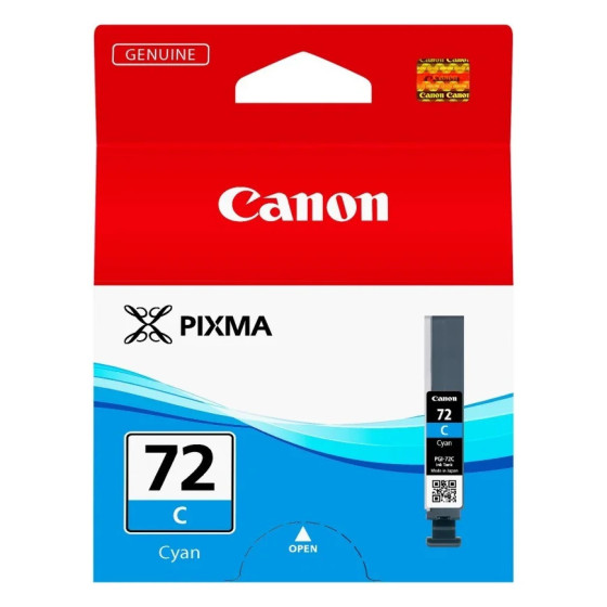Cartouche d'encre Canon PGI-72C cyan - Canon d'origine (6404B001AA)