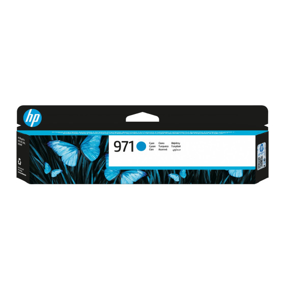 Cartouche d'encre HP 971 cyan - HP d'origine (CN622AE)