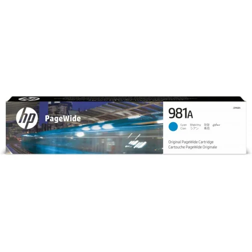 HP 981A CYAN - CARTOUCHE PAGEWIDE HP D'ORIGINE (J3M68A) - Cartouches - Rightech - le bon choix