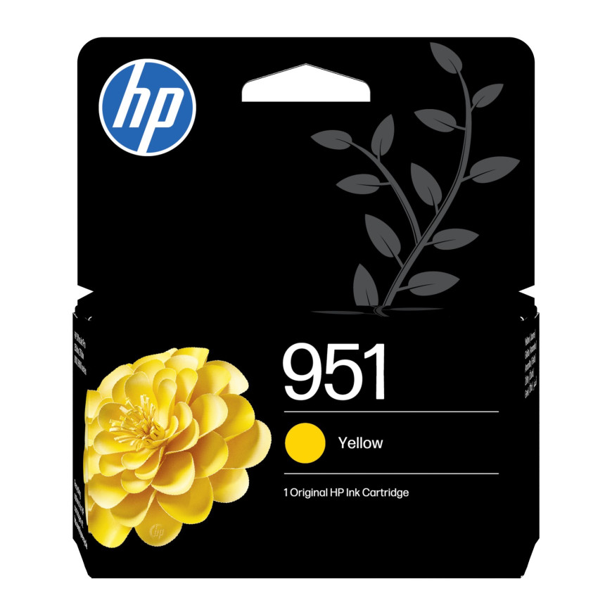 Cartouche d'encre HP 951 jaune - HP d'origine (CN052AE)