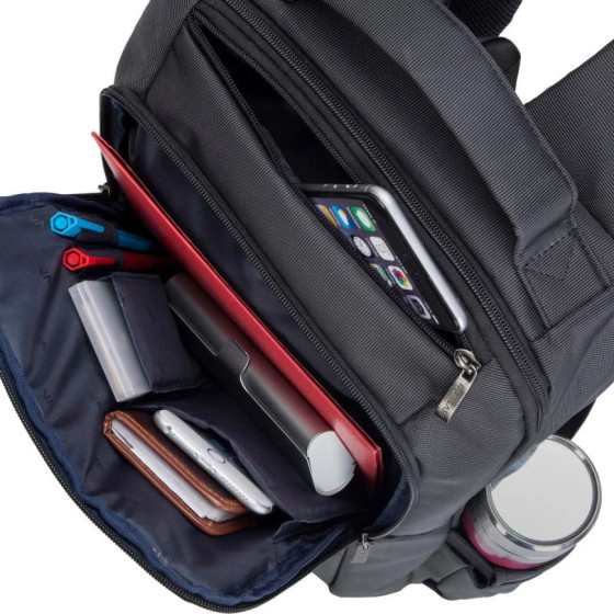 Sac à DOS noir pour ordinateurs portables 15.6" (8262 black)
