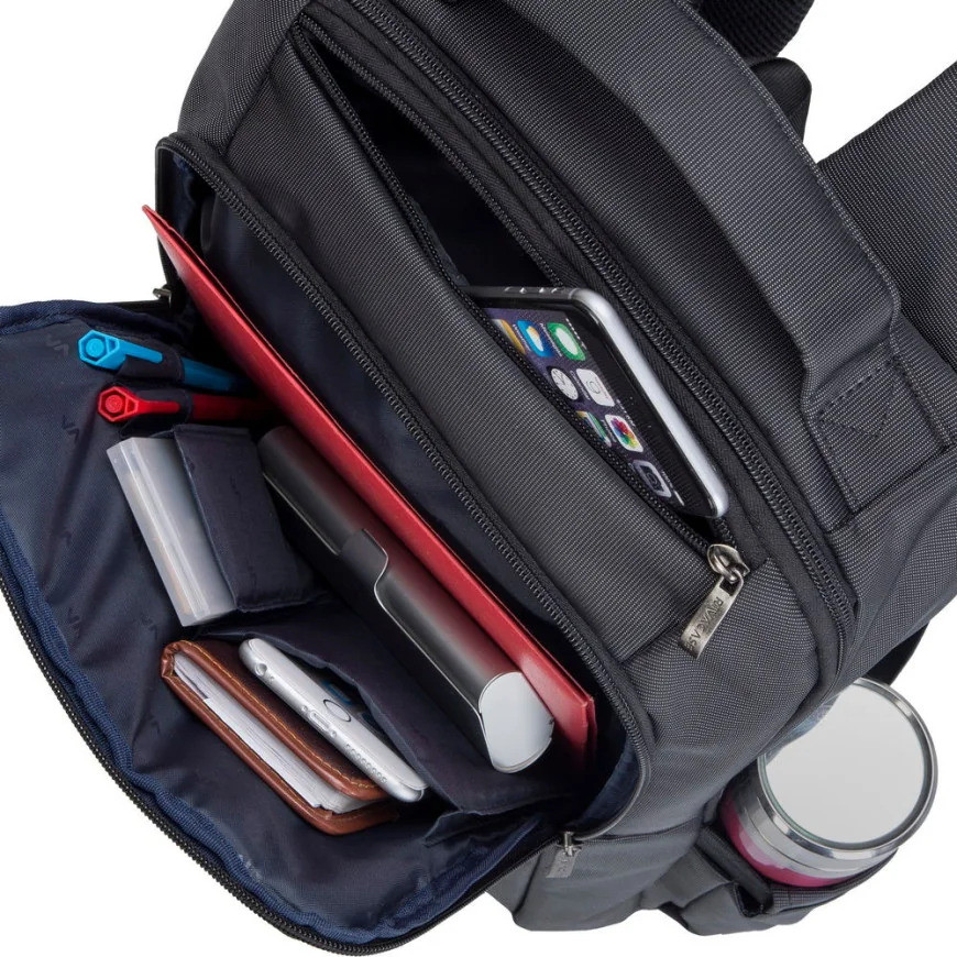 Sac à DOS noir pour ordinateurs portables 15.6" (8262 black)
