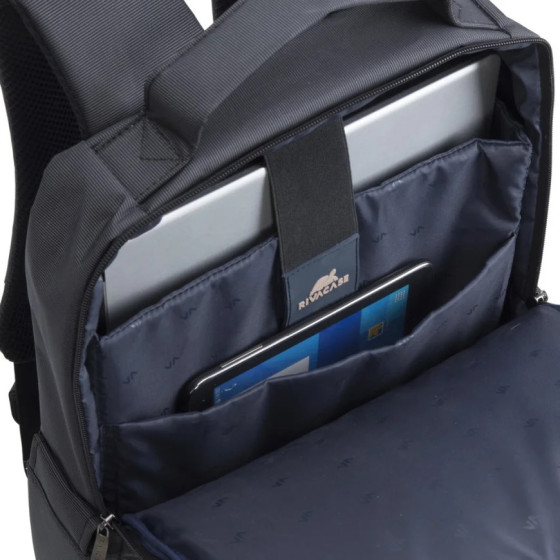 Sac à DOS noir pour ordinateurs portables 15.6" (8262 black)