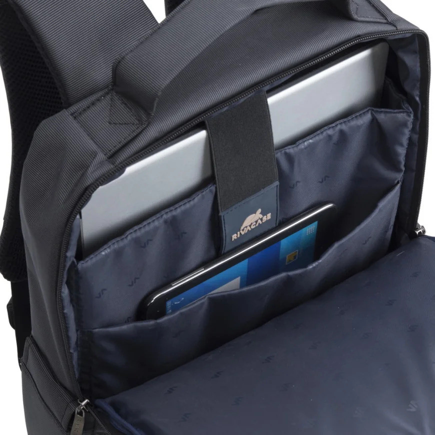 Sac à DOS noir pour ordinateurs portables 15.6" (8262 black)