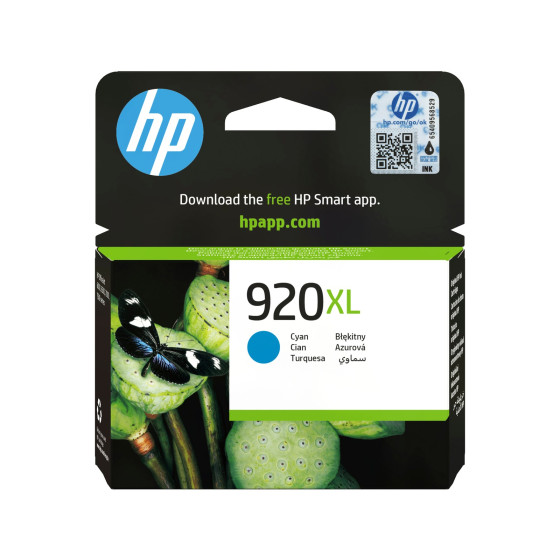 Cartouche d'encre HP 920XL cyan - grande capacité HP d'origine (CD972AE)