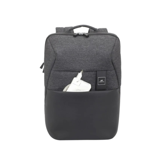 Sac à DOS Rivacase 8861 noir mélange pour ordinateurs portables 15,6" (8861 black)