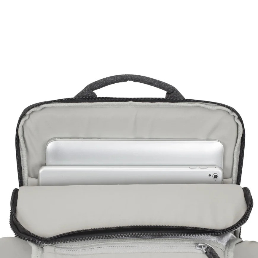 Sac à DOS Rivacase 8861 noir mélange pour ordinateurs portables 15,6" (8861 black)